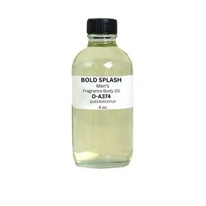 Bold Splash Men's Body Oil All Natural Fresh Spicy and Confident Scent 4 oz